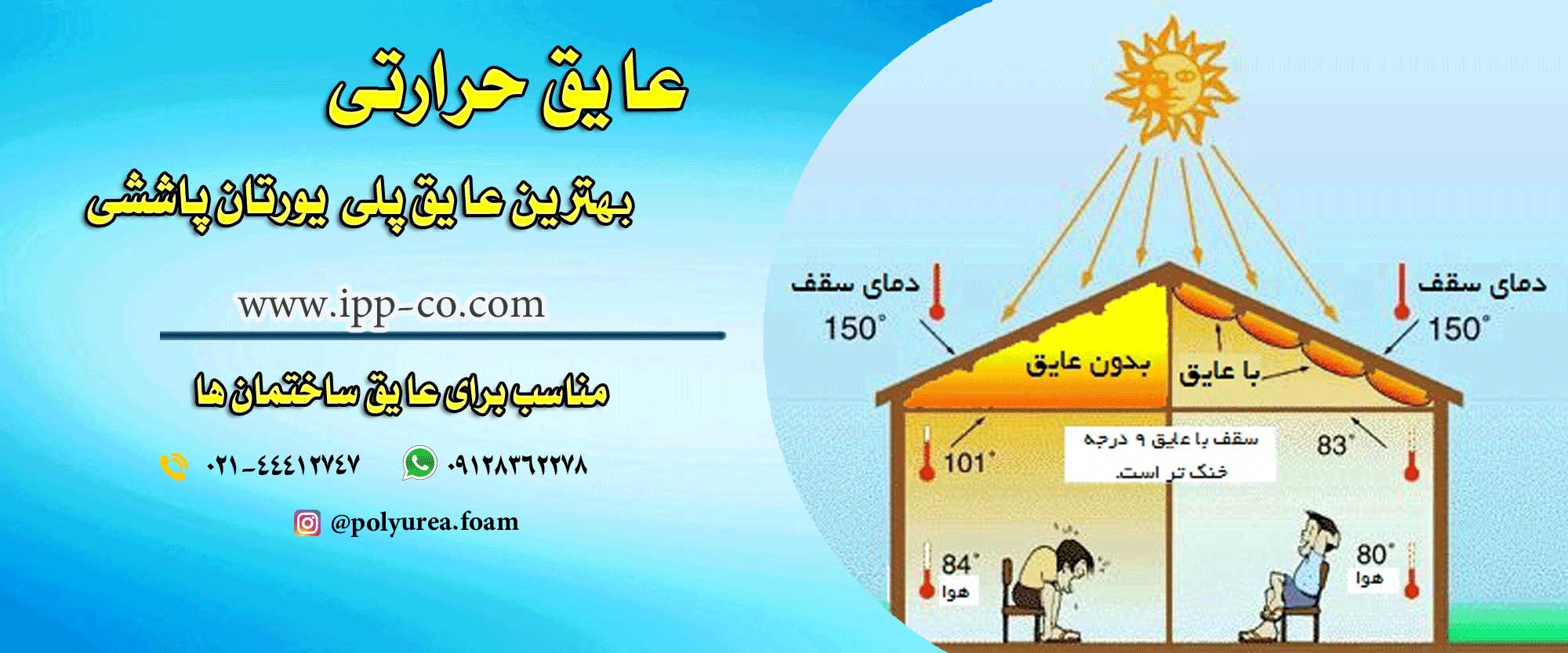 عایق حرارتی پلی یورتان پاششی